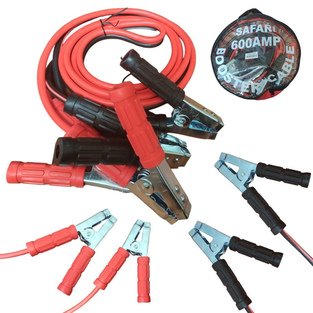 Cables para Batería de Auto 600 Amp | Pinzas Cocodrilo 2.5 mts S1240