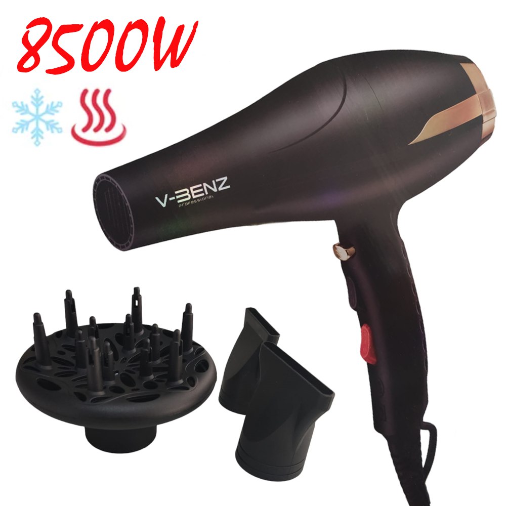 Secadora Profesional de Pelo cabello 8500 Watts 4 en 1 frio caliente S1429