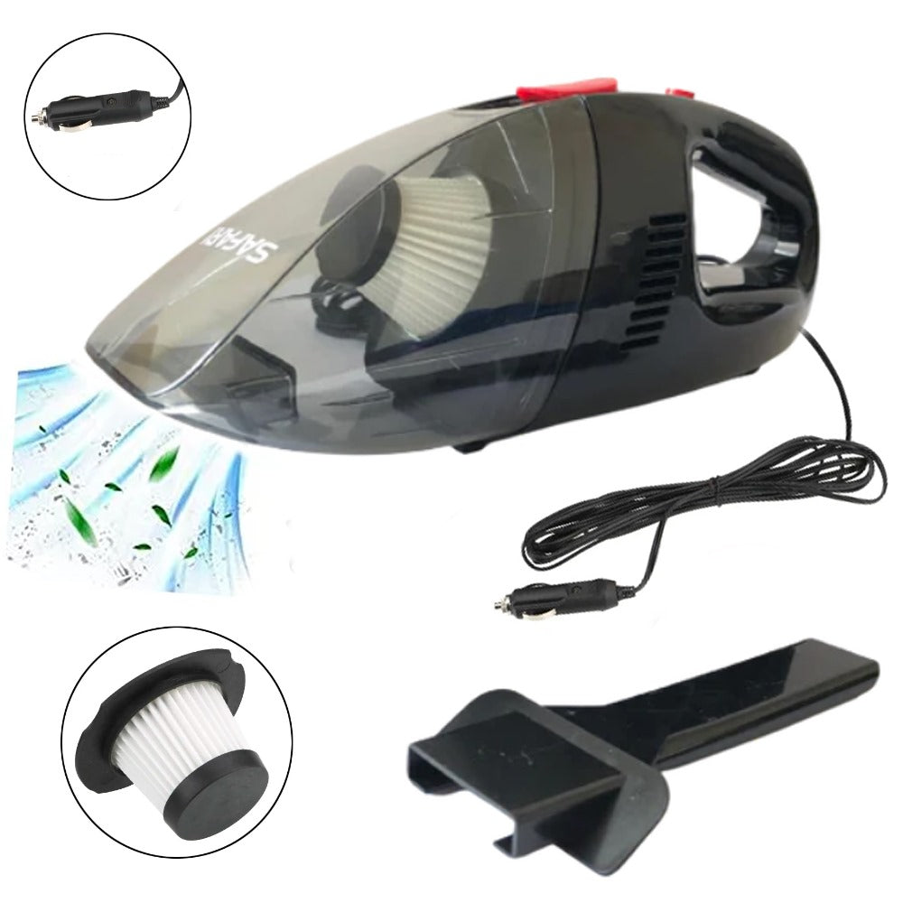 Aspiradora de Mano para Auto SAFARI 12V 80W | Compacta y Potente S1359