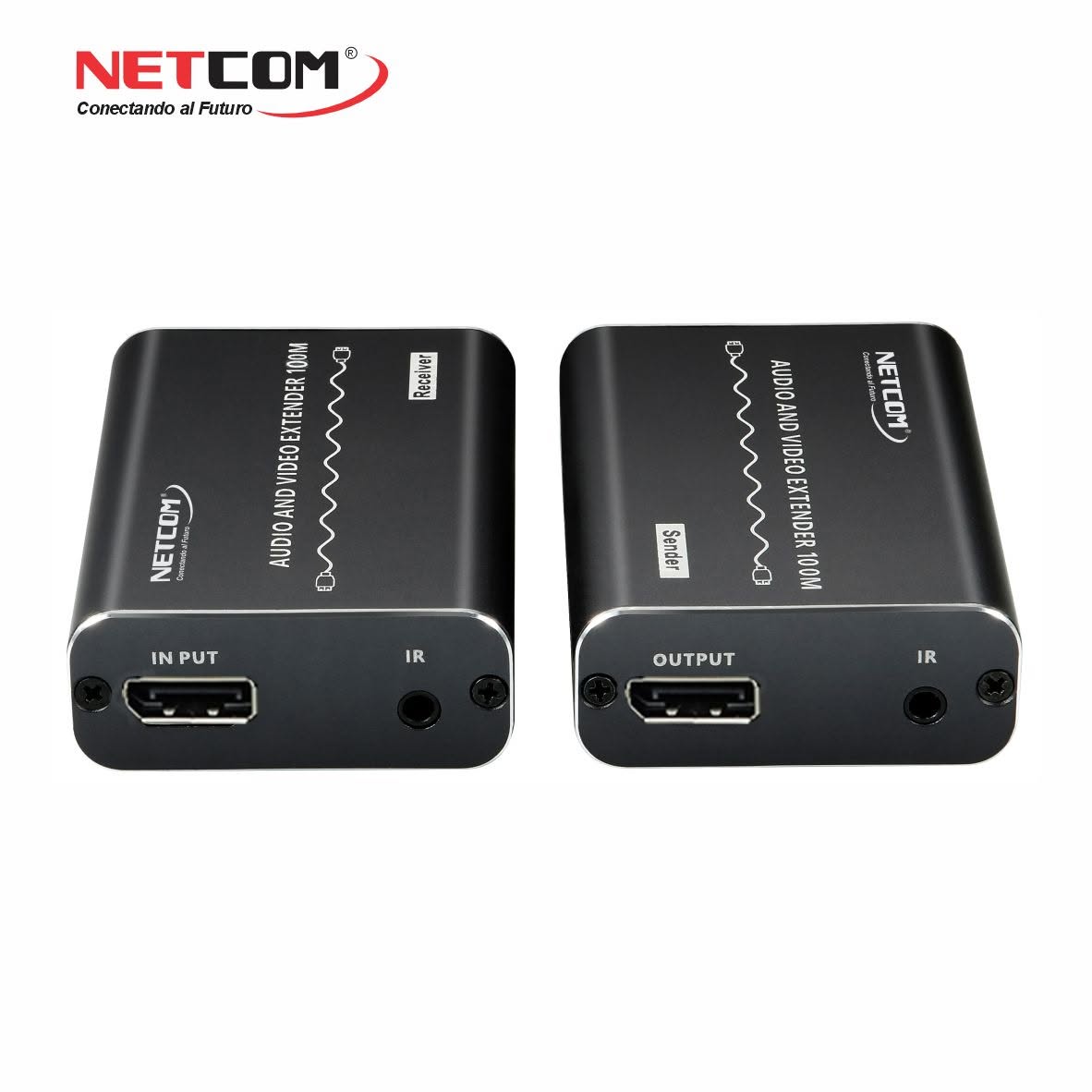 Extender DisplayPort 4K a 100 Metros NETCOM VIA UTP RJ45 Audio y Video PE-ED0100 S2150