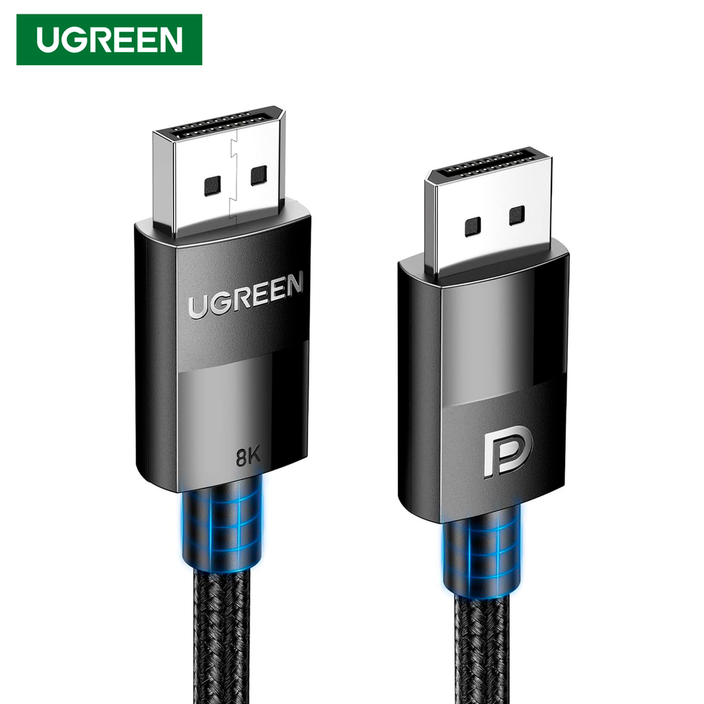 Cable DisplayPort 1.4 Ugreen  8K@60Hz 4K@240Hz 32.4Gbps Trenzado de 2 Metros S2199