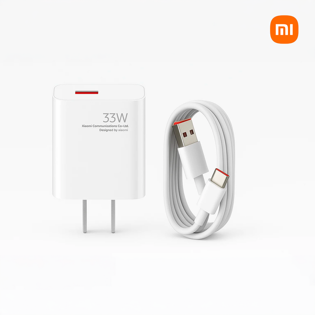 Cargador Xiaomi 33W Carga Rápida con Cable USB-A a USB-C Adaptador Original S2043
