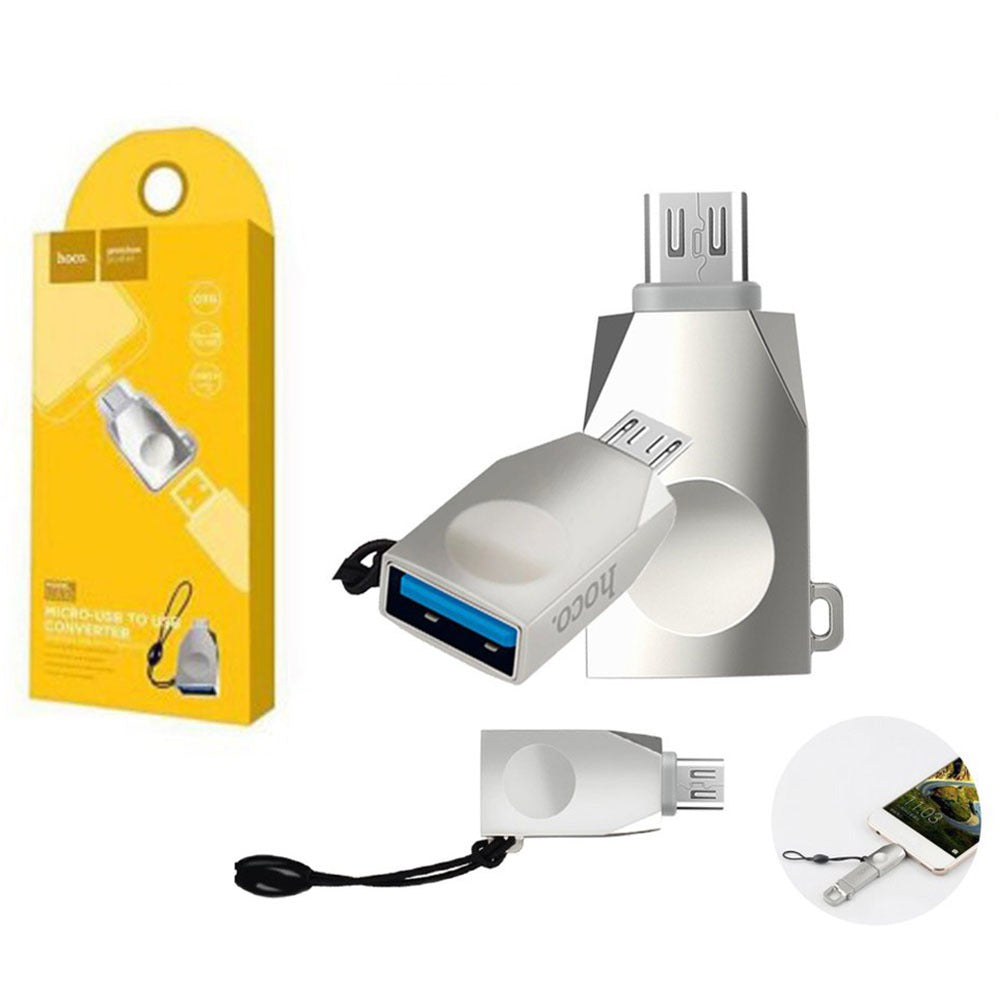 ADAPTADOR OTG MICRO USB MACHO A USB 3.0 HEMBRA HOCO V8 UA10 S0830