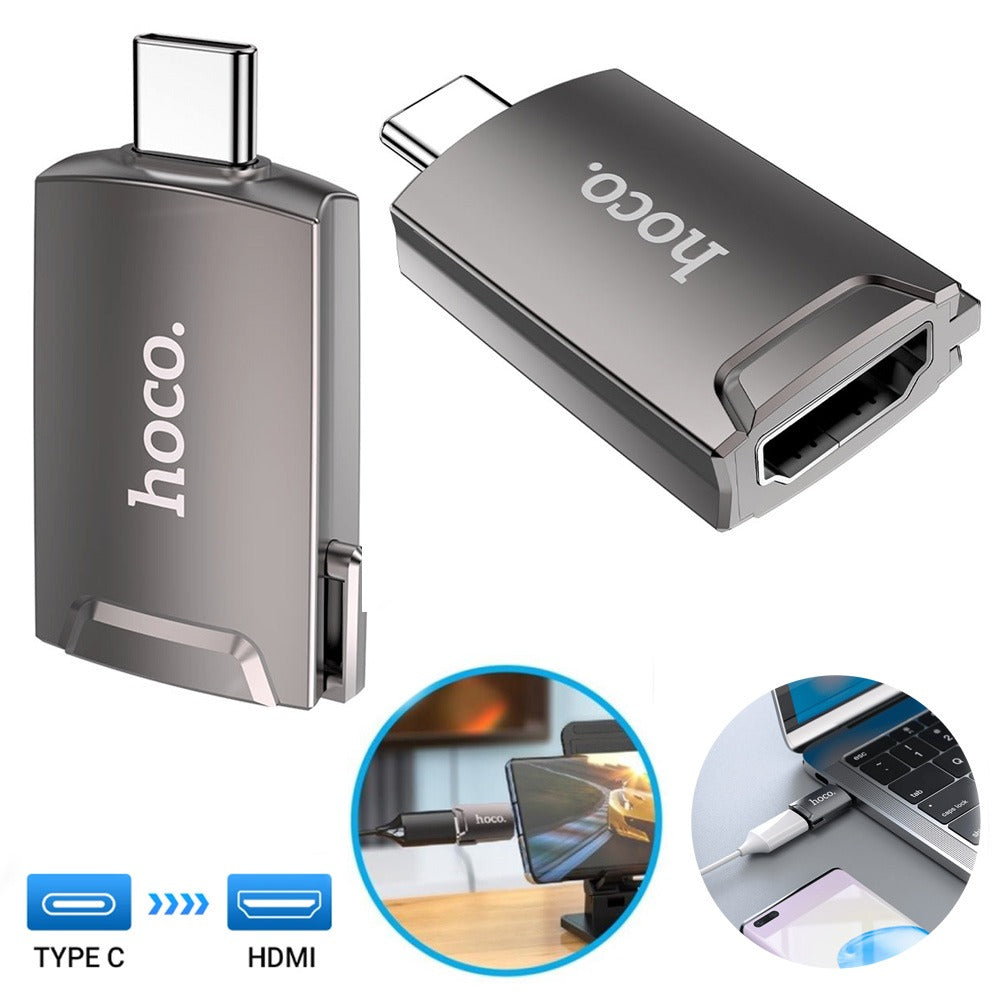 Adaptador convertidor tipo c a HDMI HOCO UA19 4k ultra HD S1201