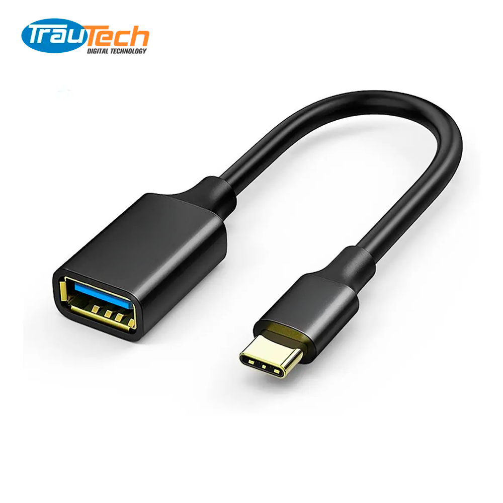 Cable Adaptador OTG USB Tipo-C a USB 3.0 5Gbps TRAUTECH S2068