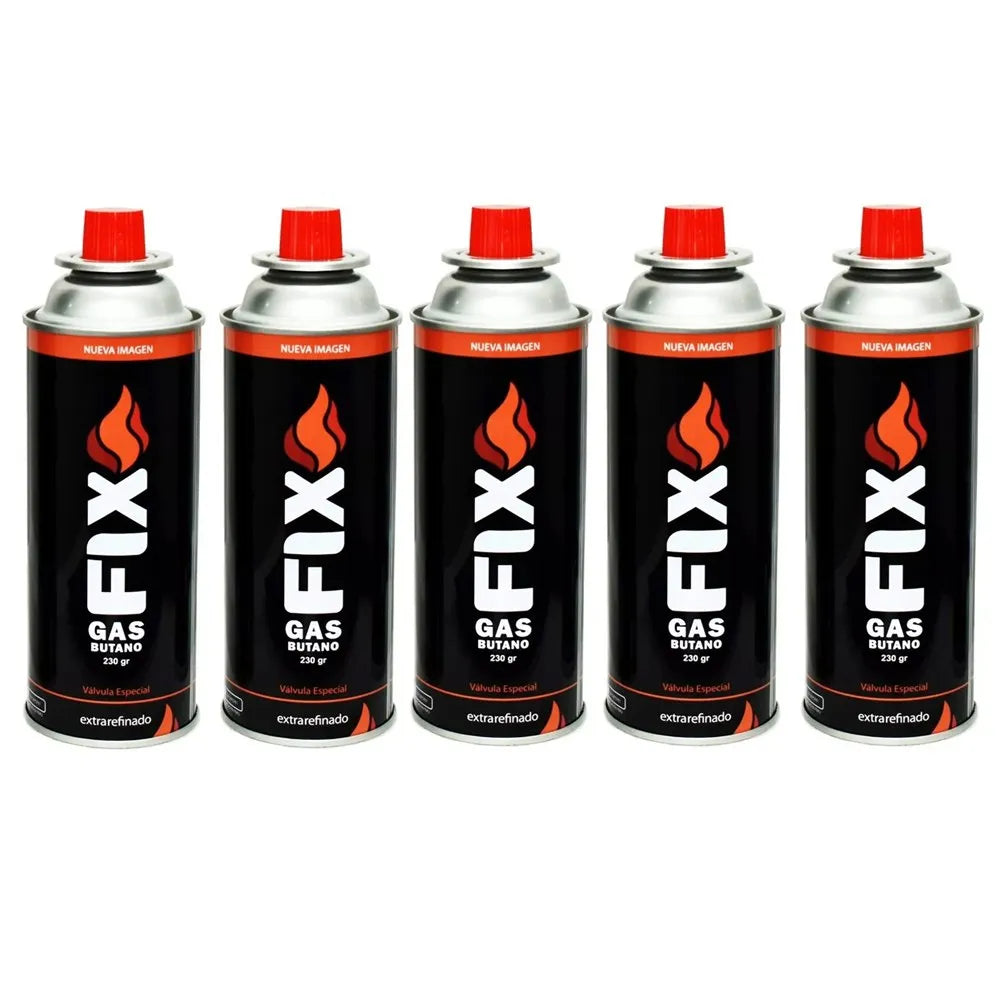 5 Gas Butano FIX Ultra Refinado Valvula Universal Cocinillas Flameador S1743