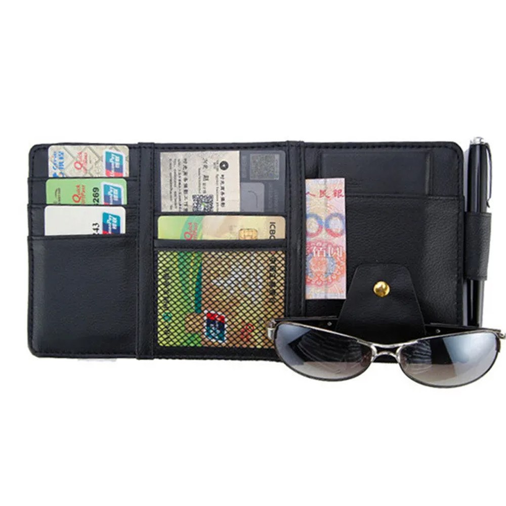 Organizador de Visera para Automóvil | Porta Gafas y Multi-Bolsillos S1529