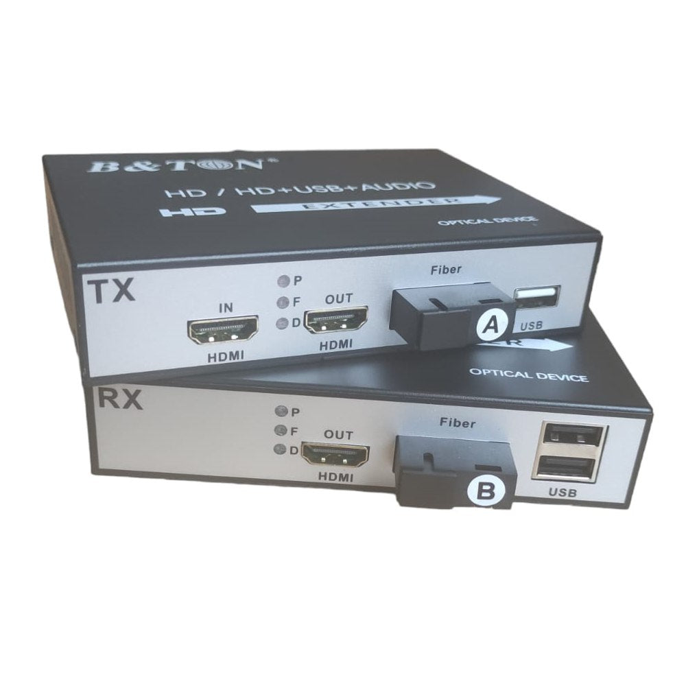 Extensión Extender HDMI fibra optica KVM Hasta 20 kilometros 1080 USB S1437