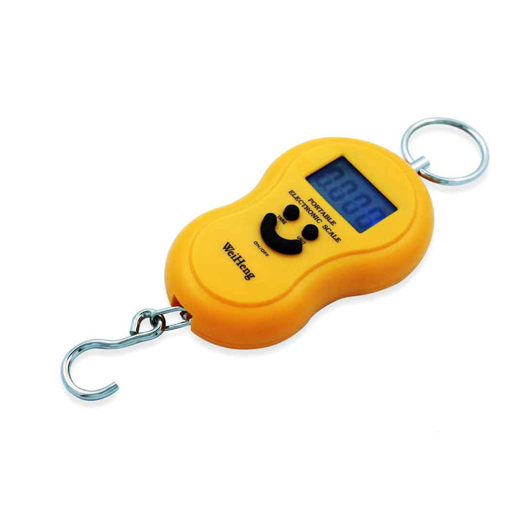 Balanza de Mano Digital LCD 50 kg | Báscula Profesional Multiuso Naranja S0165