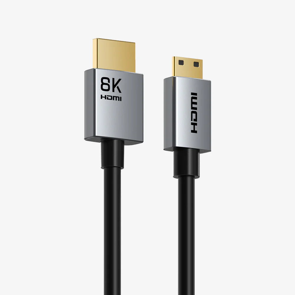 Cable Mini HDMI a HDMI 2.1 Bidireccional 8K a 60Hz 48Gbps CABLETIME de 1.5 Metros S0920