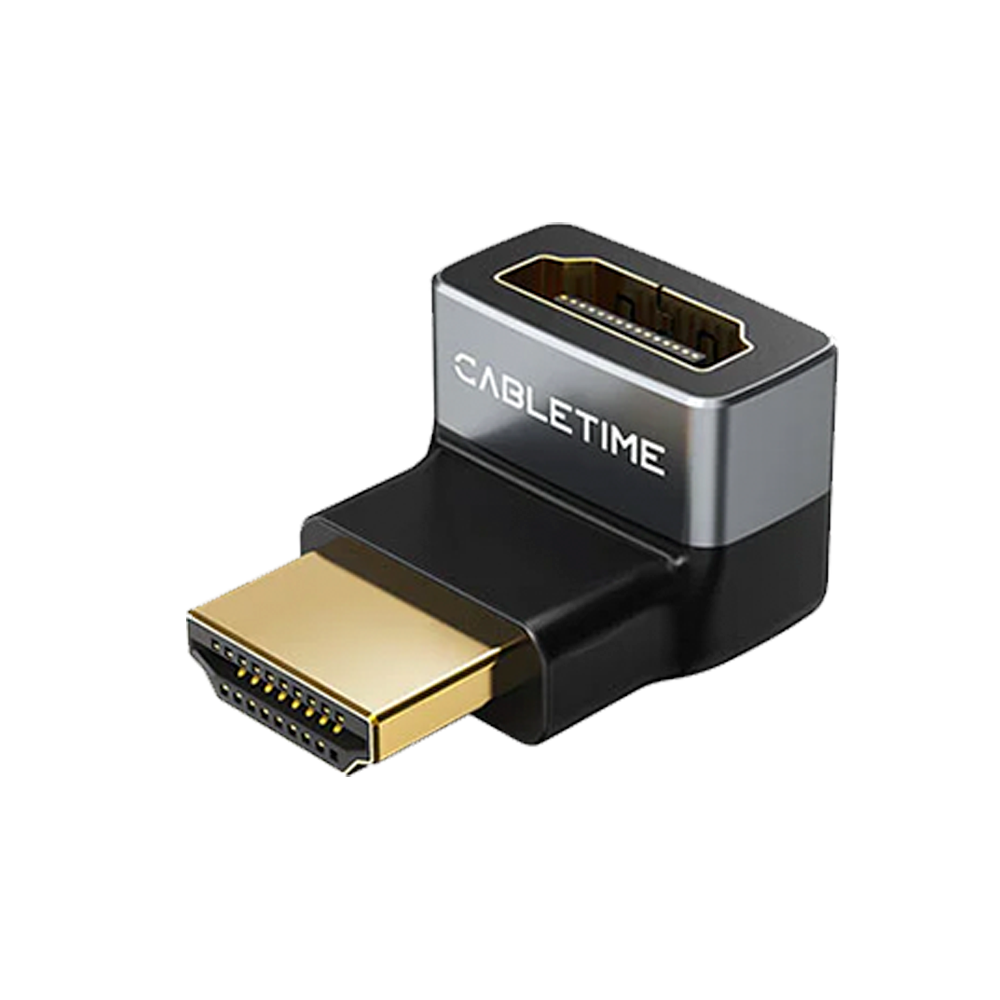 Adaptador HDMI 2.1 Macho a Hembra de 270 Grados 8K Ultra HD Codo CABLETIME S2169