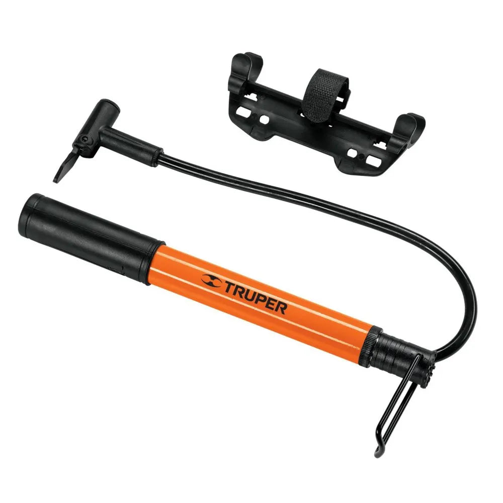 Mini Inflador Bomba de Aire 60 PSI Manual TRUPER | Para Bicicleta y Motocicleta S1458