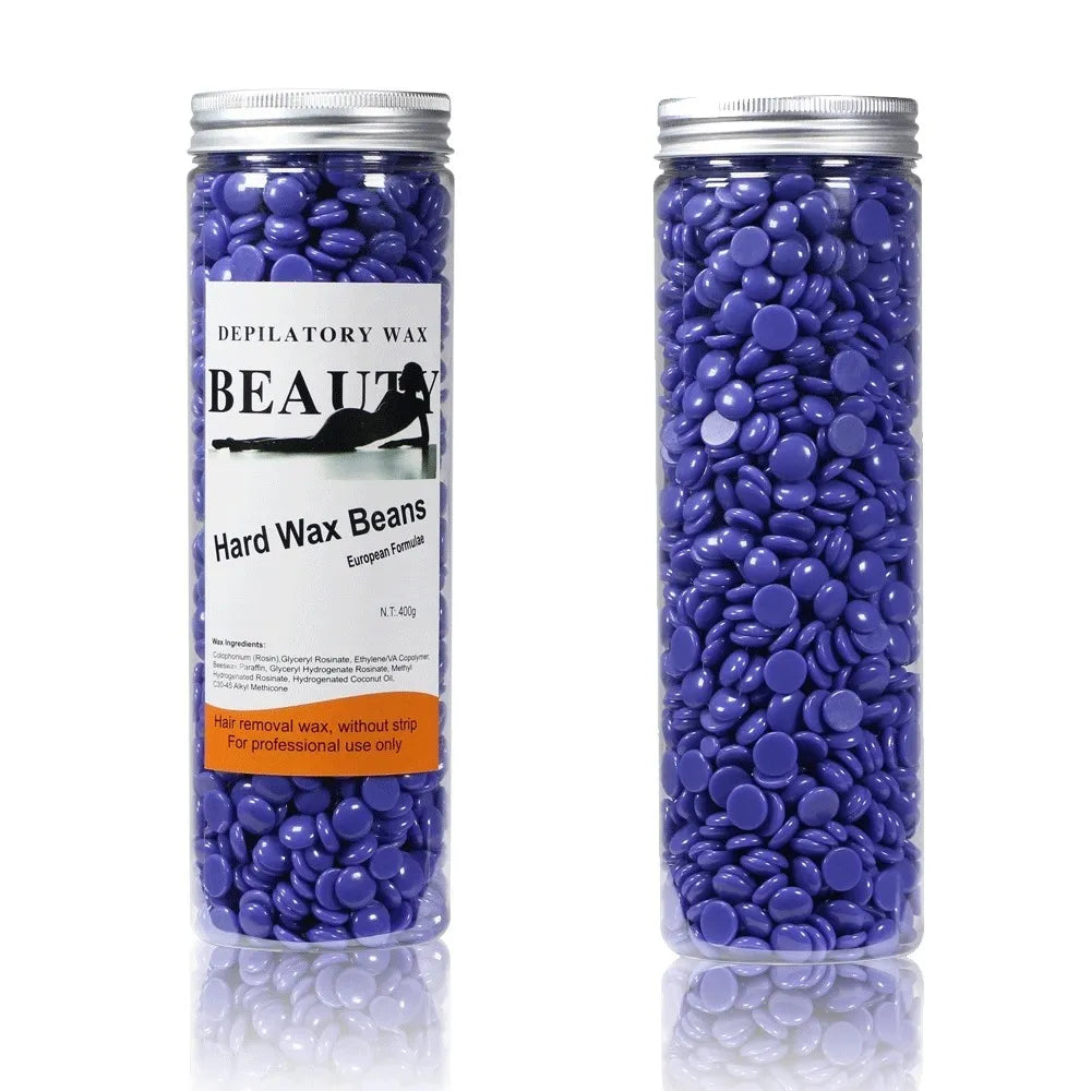 Cera Depilatoria Granulada 400g | Color Azul Lavanda S1059-3