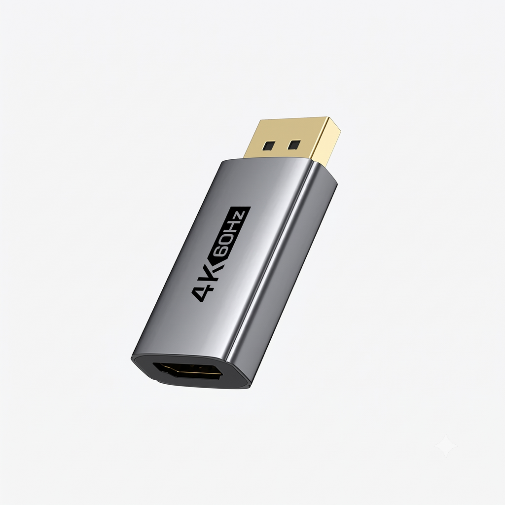 Adaptador DisplayPort Macho a HDMI Hembra 4K a 60Hz CABLETIME de Aluminio S2170