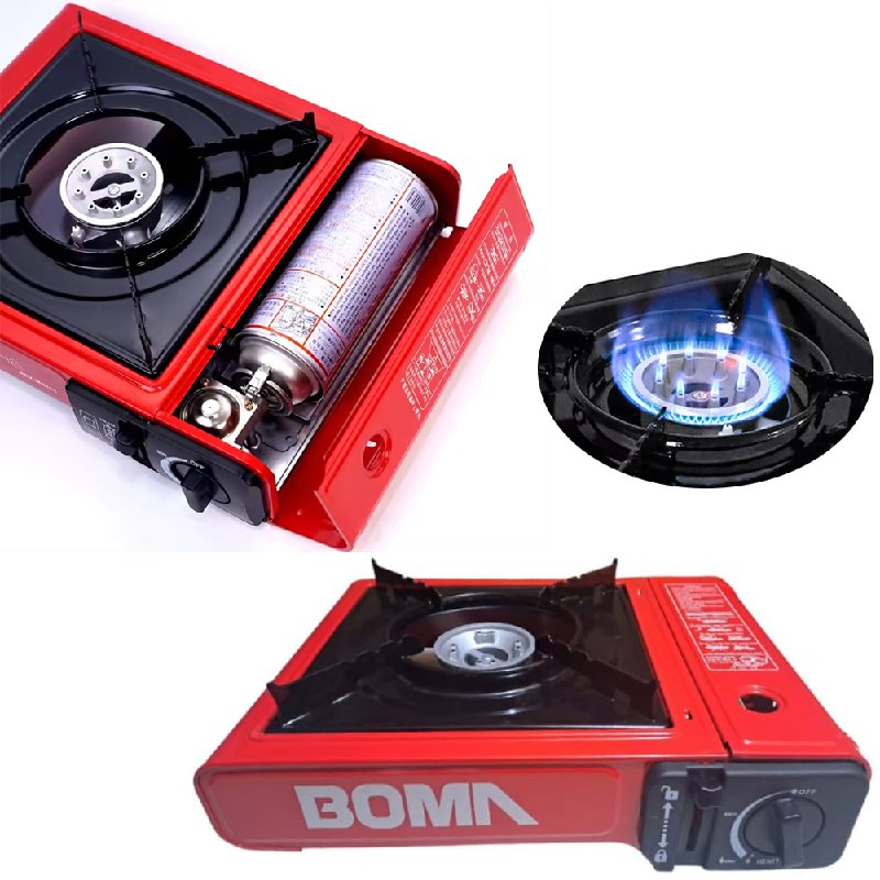 Cocina a Gas Portatil 1 Hornilla 2 en 1 Picnic Camping BOMA S1634