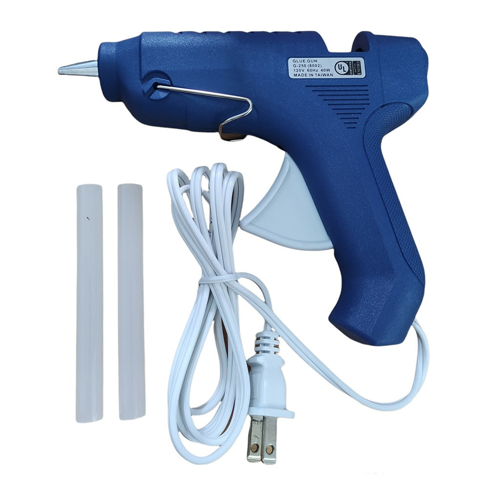 Pistola para Silicona Falessa 40W | Incluye 2 Barras de 10cm | Azul S0879-1