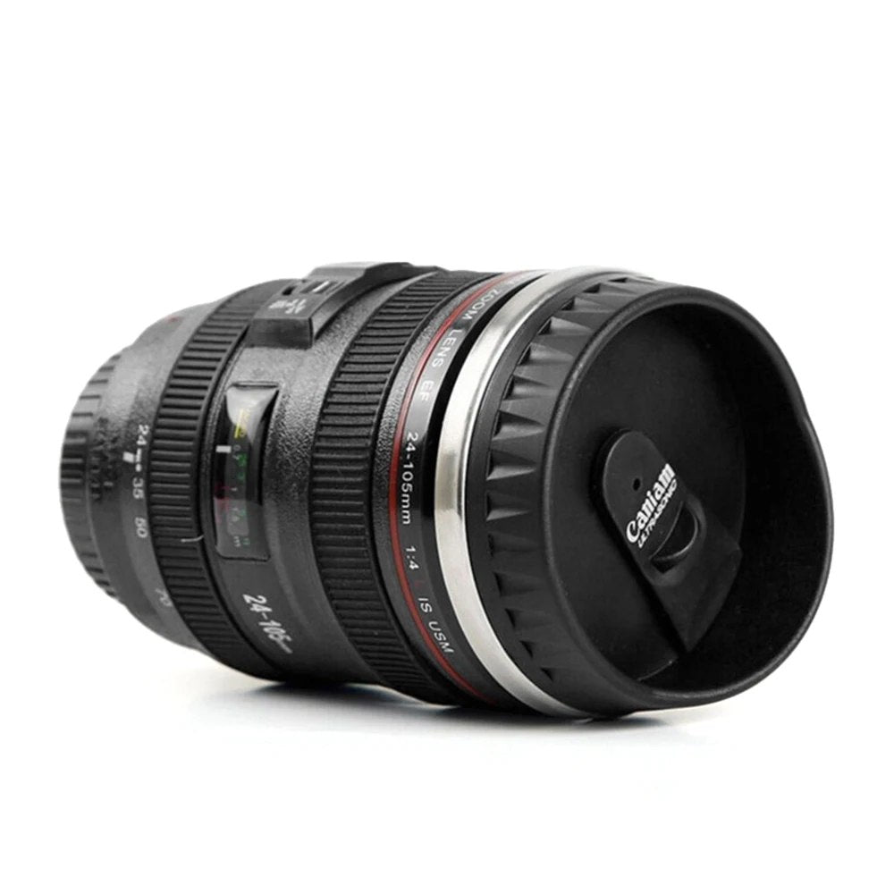 Taza Termica Lente Fotografico Tomatodo Mug Camara Cafe Te Negro S1625