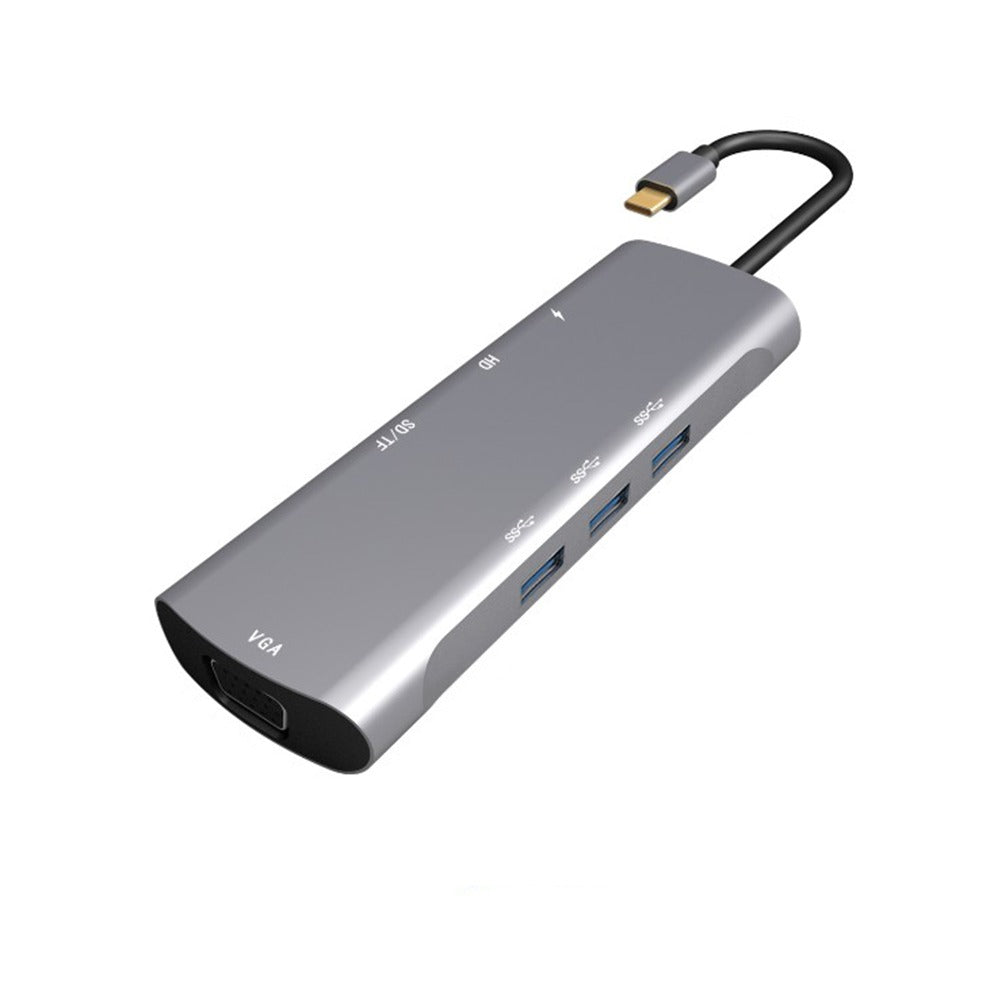 Adaptador Tipo C a HDMI 4k USB 3.0 8 en 1 Multipuerto V192a S0756