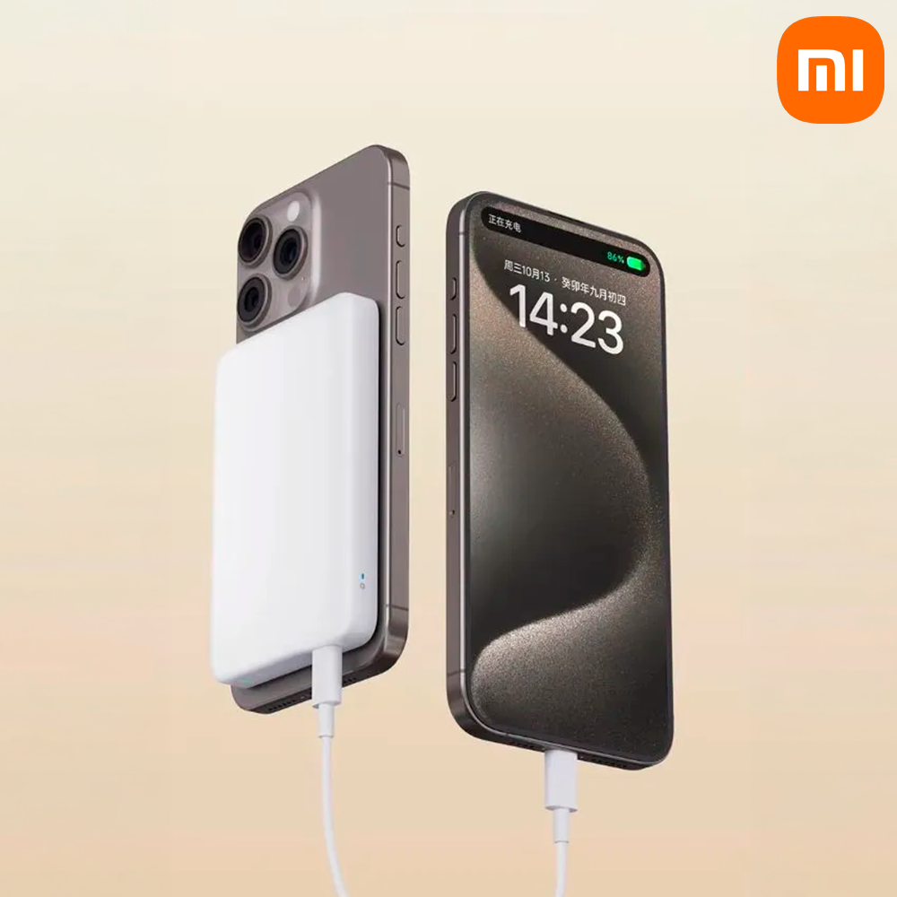 Power Bank Magnético Xiaomi 5000mAh Carga Inalámbrica 7.5W USB-C Compatible iPhone S2040