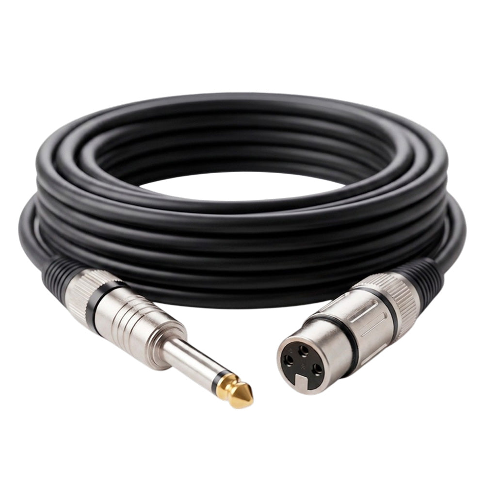 Cable de Audio Profesional Canon XLR Hembra a Plug 6.35mm de Alta Fidelidad 3 Metros S2135