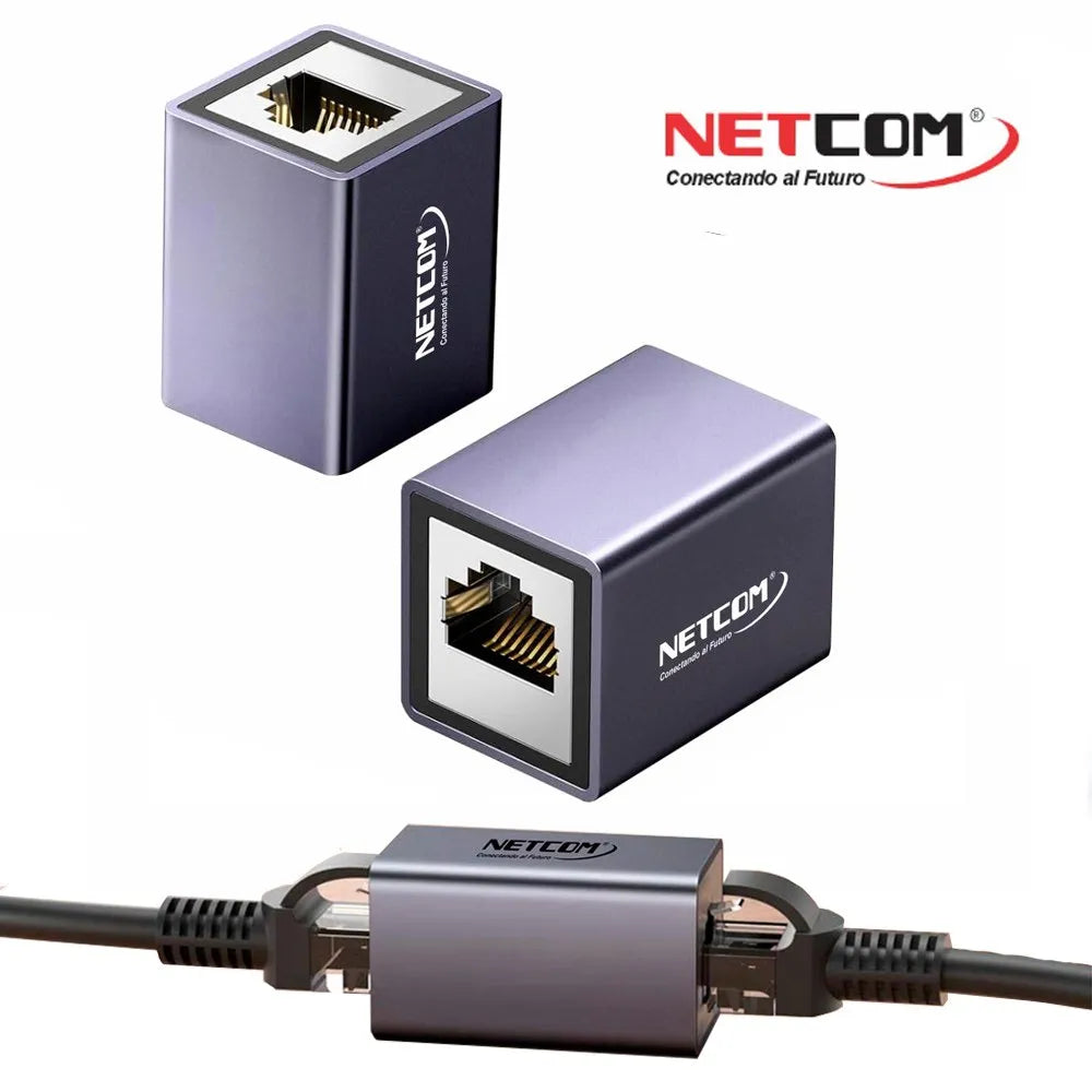 Union Empalme Rj45 Extiende Cat 8 40Gbps Hasta 100mts Red S1137