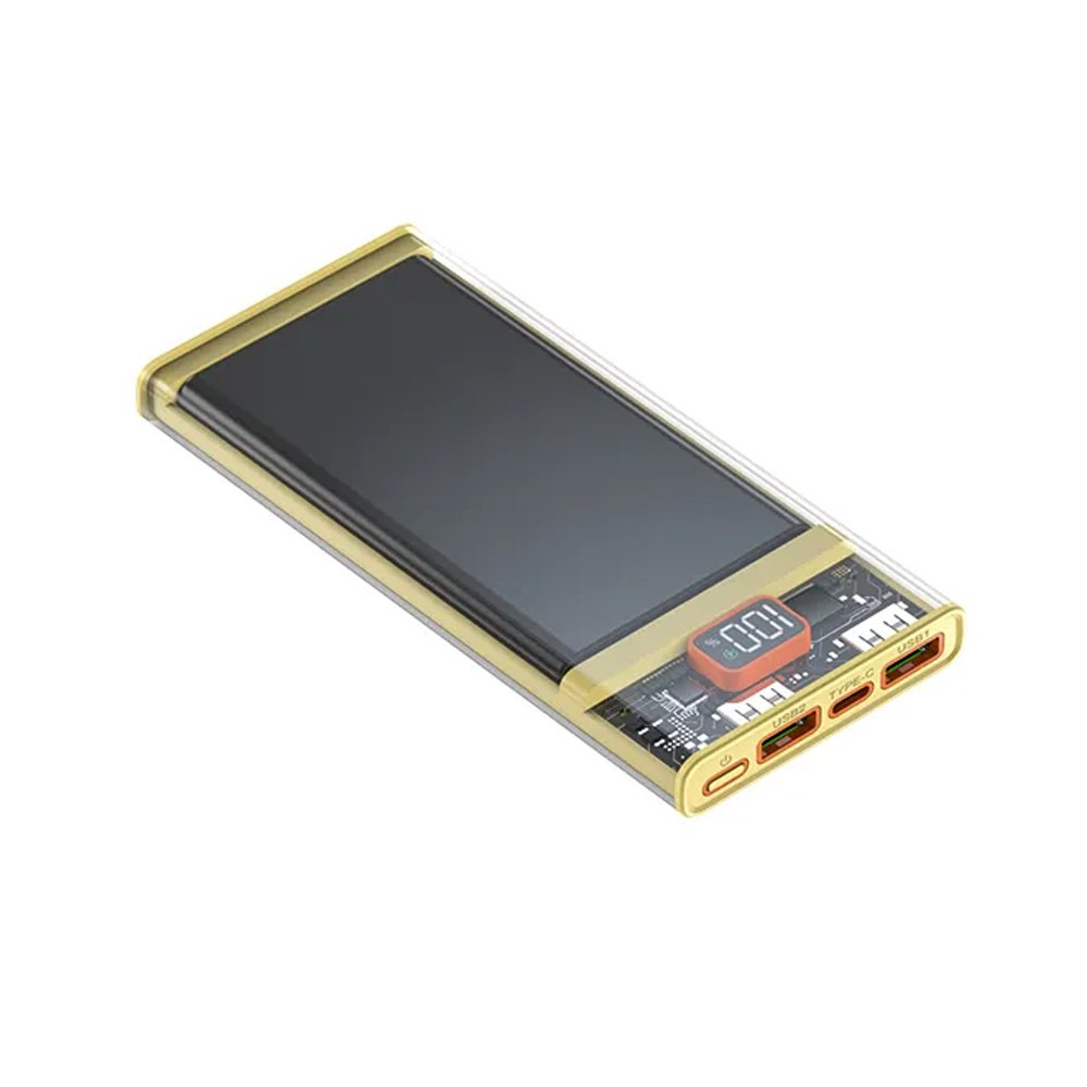 Power Bank 10000mAh 225W y PD20W Transparente Carga Rapida S1605