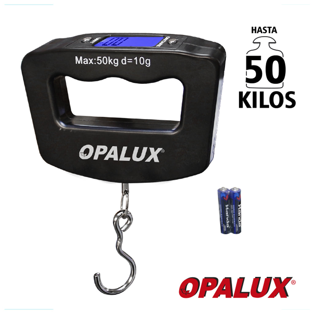 Balanza de Mano Digital LCD 50kg | Báscula Profesional Opalux S0984