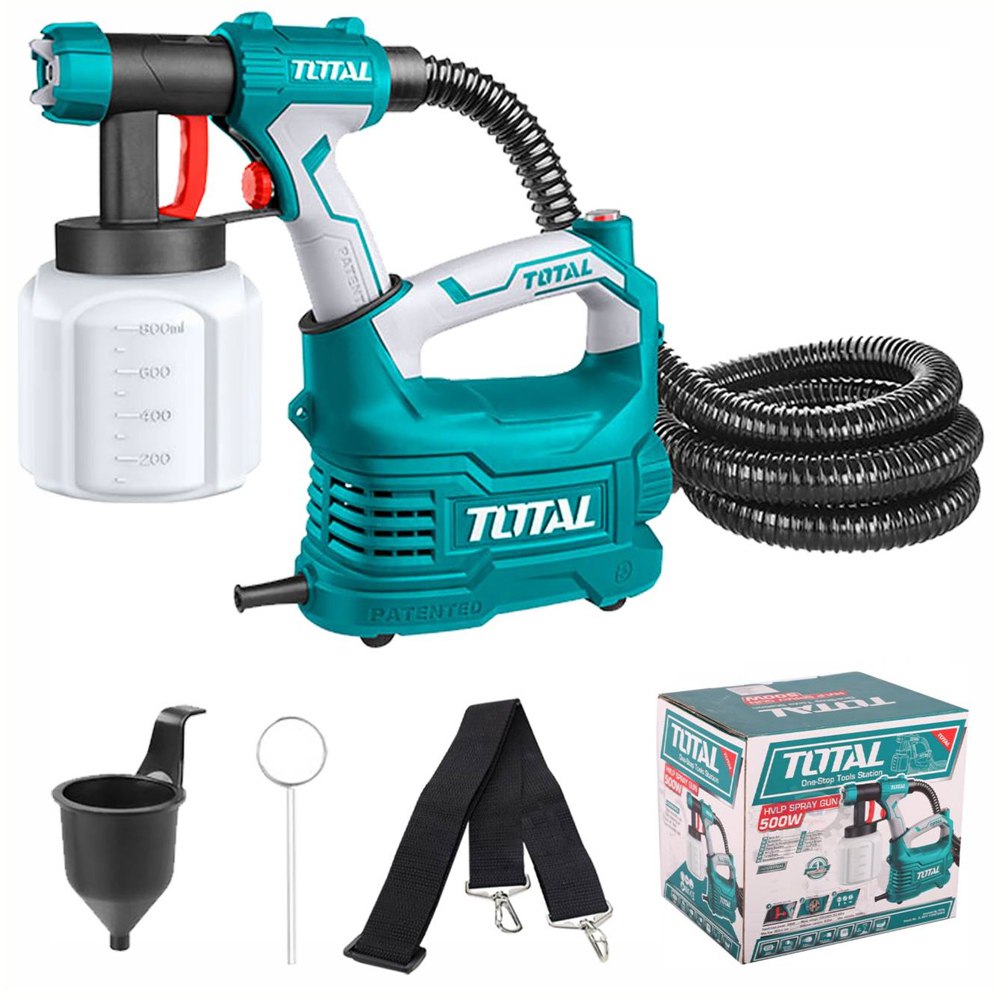 Pistola para pintar 550W con compresor TOTAL 800ml eléctrica S1592