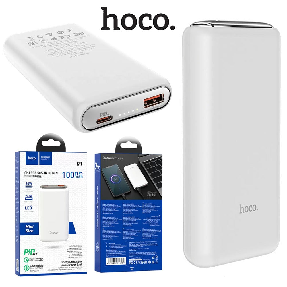 Power Bank Hoco Q1 10.000mAh PD3.0 QC 3.0 USB 22.5w tipo C 20W S1094