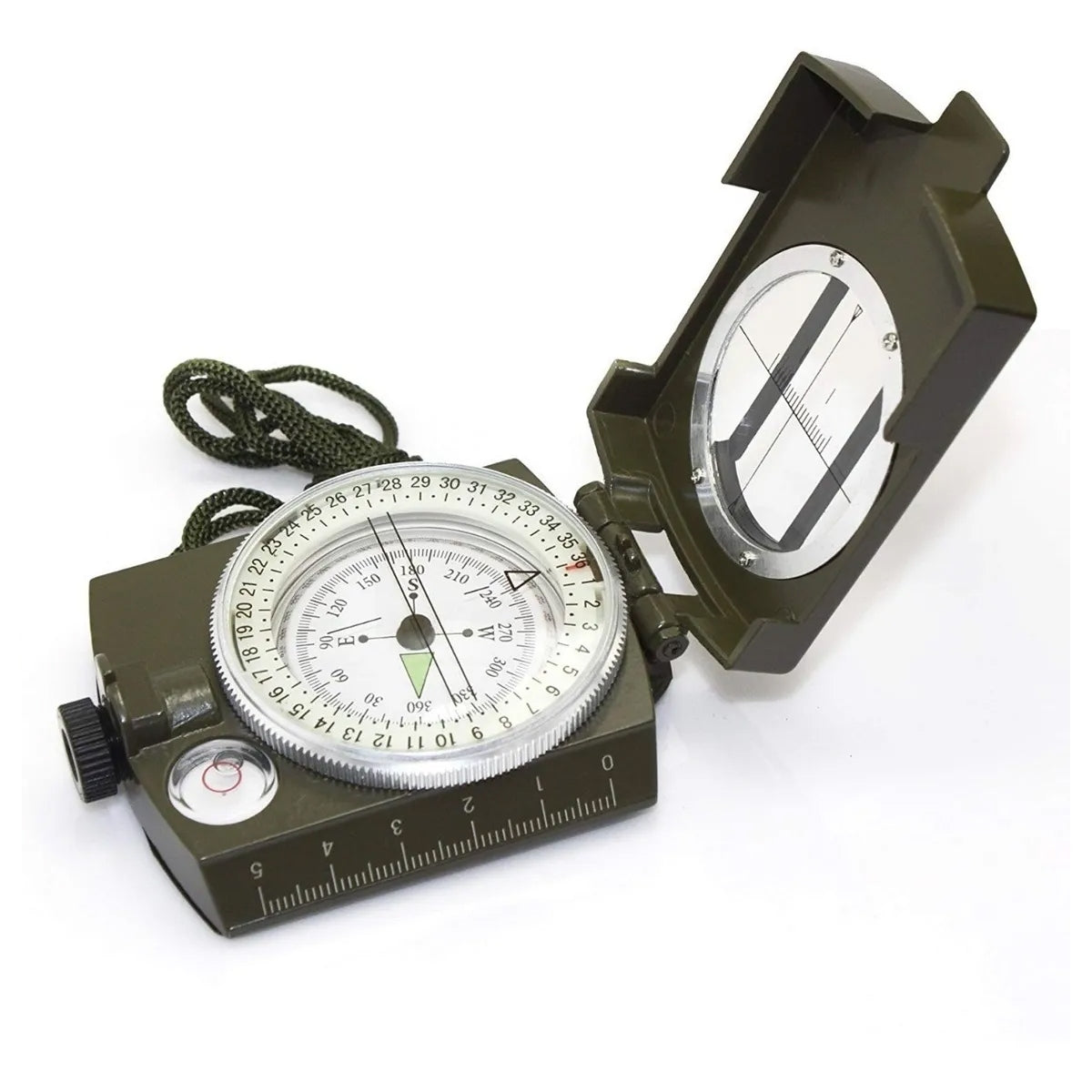 Brújula lensatica Prismatica profesional estilo militar S0952