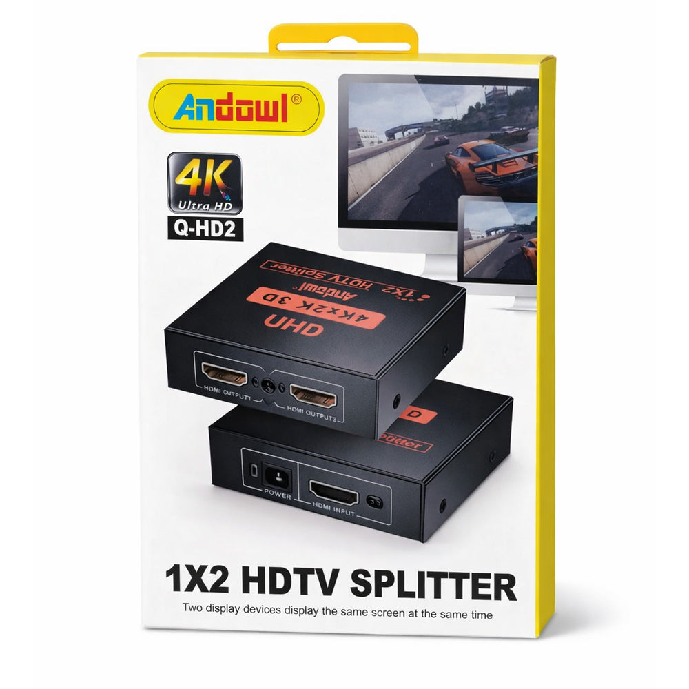 Splitter Divisor HDMI 1x2 Ultra HD 4K 3D ANDOWL(1 Entrada a 2 Salidas) s2079