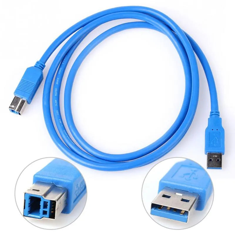 Cable Para Impresora Escaner Usb 3.0 1.5 metros - Azul S25020