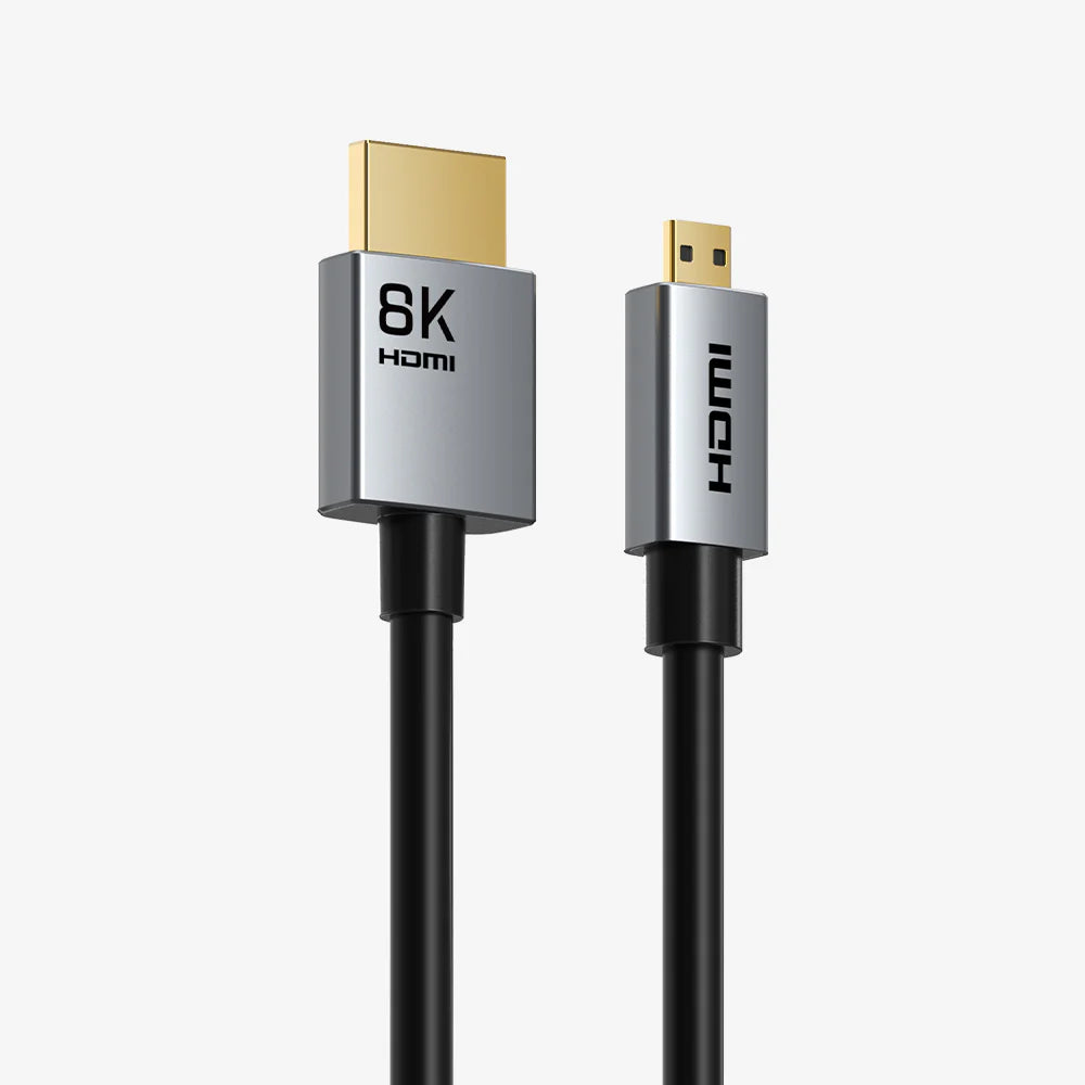 Cable Micro HDMI a HDMI 2.1 Bidireccional 8K a 60Hz 48Gbps CABLETIME de 1.5 Metros S0923