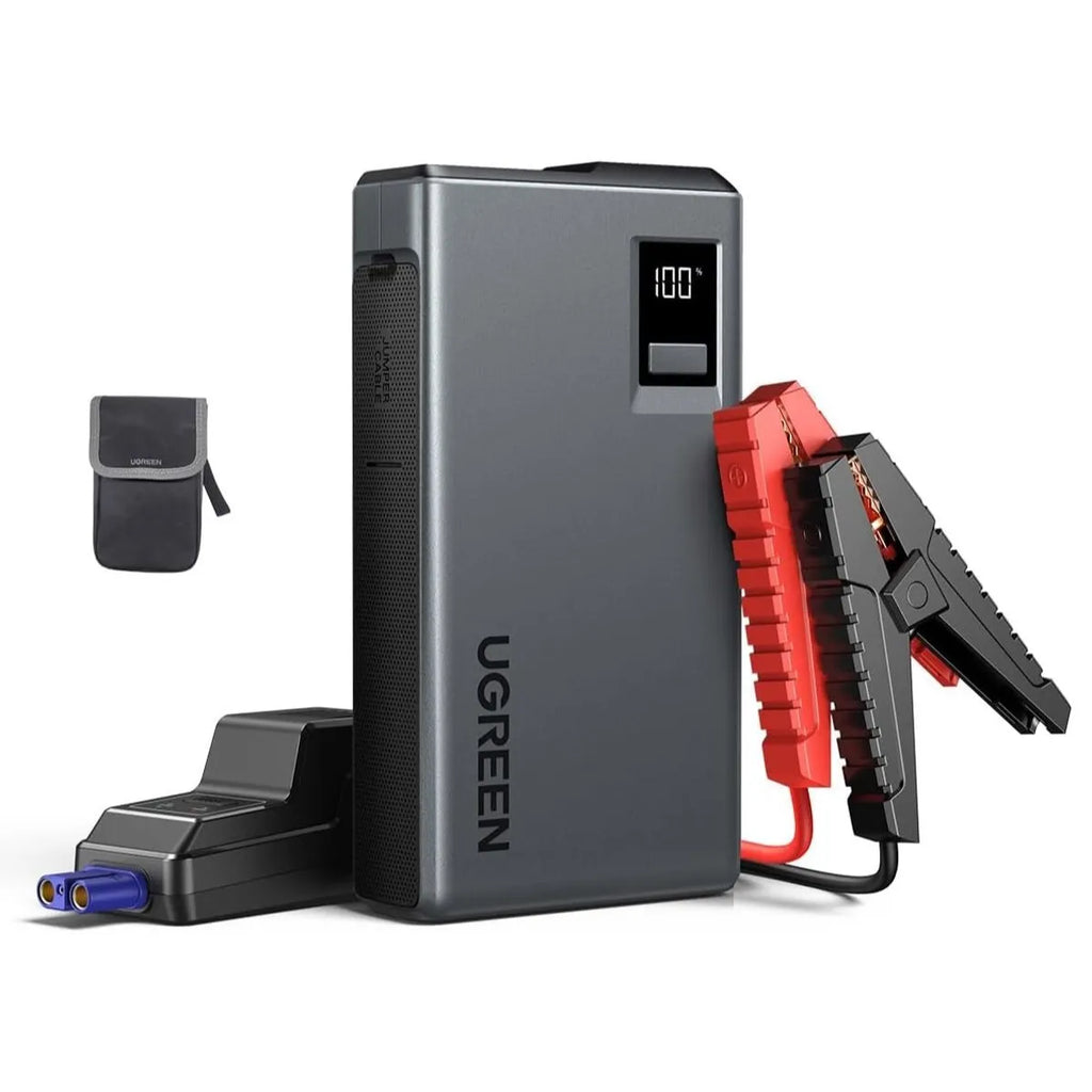Arrancador de Batería para Auto UGREEN 1000A con Power Bank y Luz LED (12000mAh) S2094