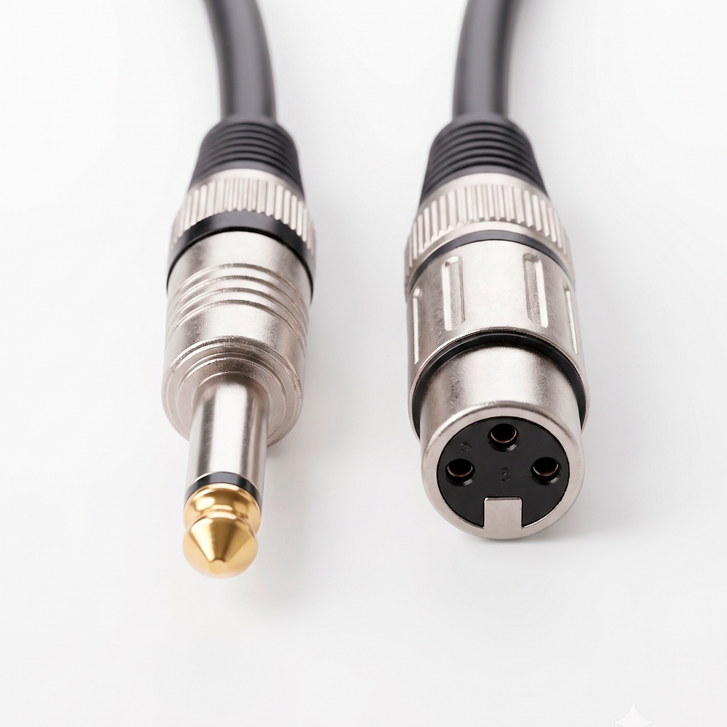 Cable de Audio Profesional Canon XLR Hembra a Plug 6.35mm de Alta Fidelidad (15 Metros) S2138