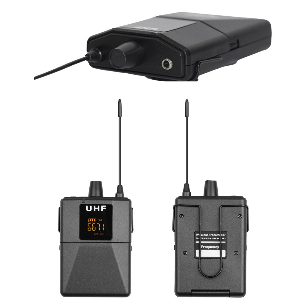 Kit Doble Micrófono wincha UHF inalámbrico 6.5mm 3.5mm ASTRID K83A S1438
