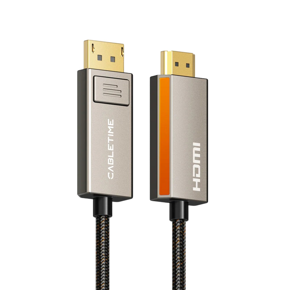 Cable Unidireccional DisplayPort 1.4 a HDMI 2.1 de 8K 60Hz 4K 120Hz 2 metros CABLETIME S2192