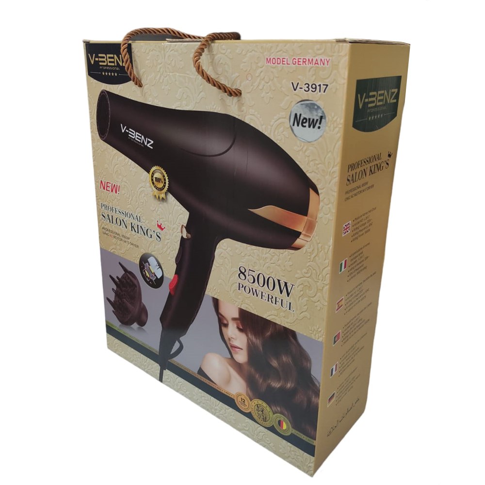 Secadora Profesional de Pelo cabello 8500 Watts 4 en 1 frio caliente S1429