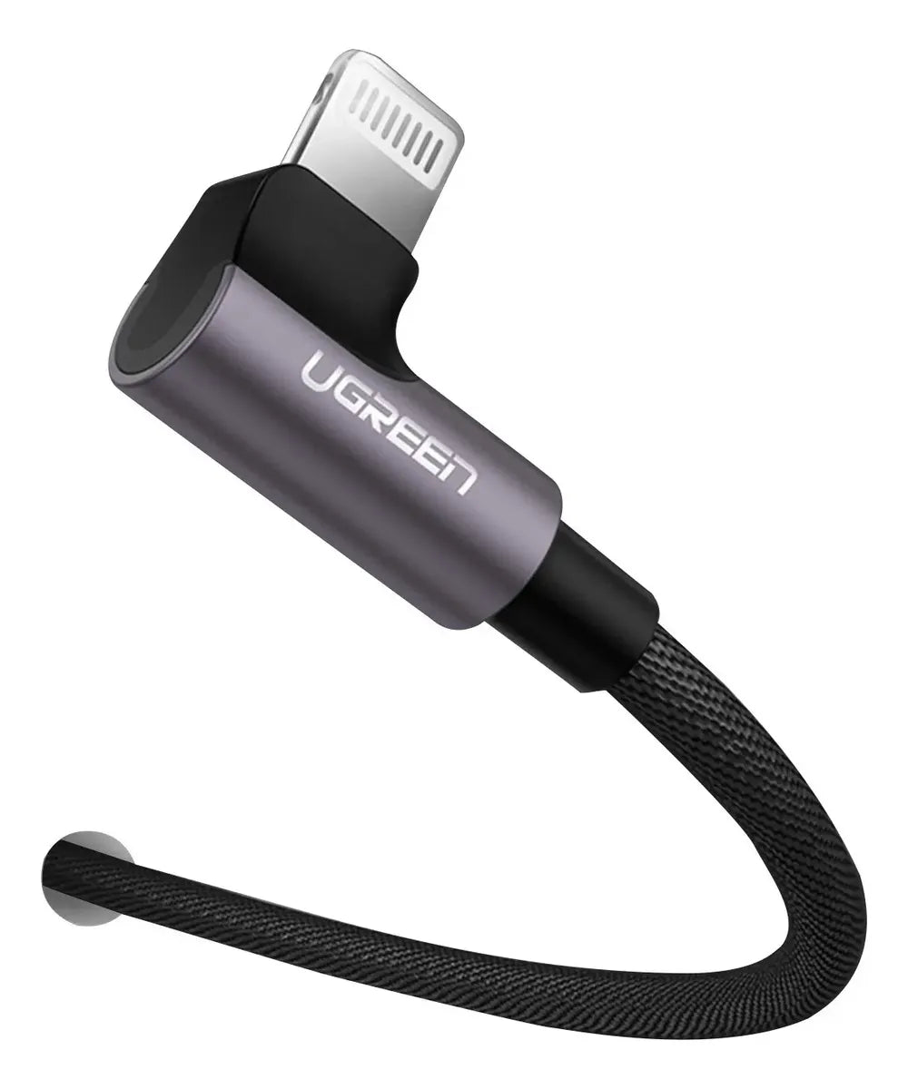 Cable UGREEN USB-A a Lightning 90° Certificado MFi (1 Metro) s2106