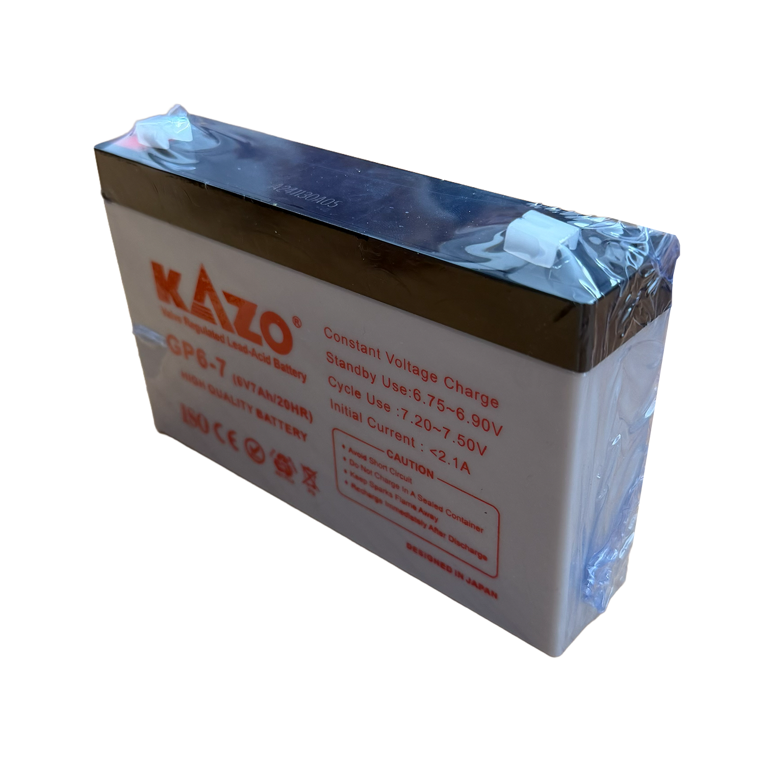 Batería Recargable KAZO 6V 7Ah de Plomo-Ácido Sellada (VRLA) S2098