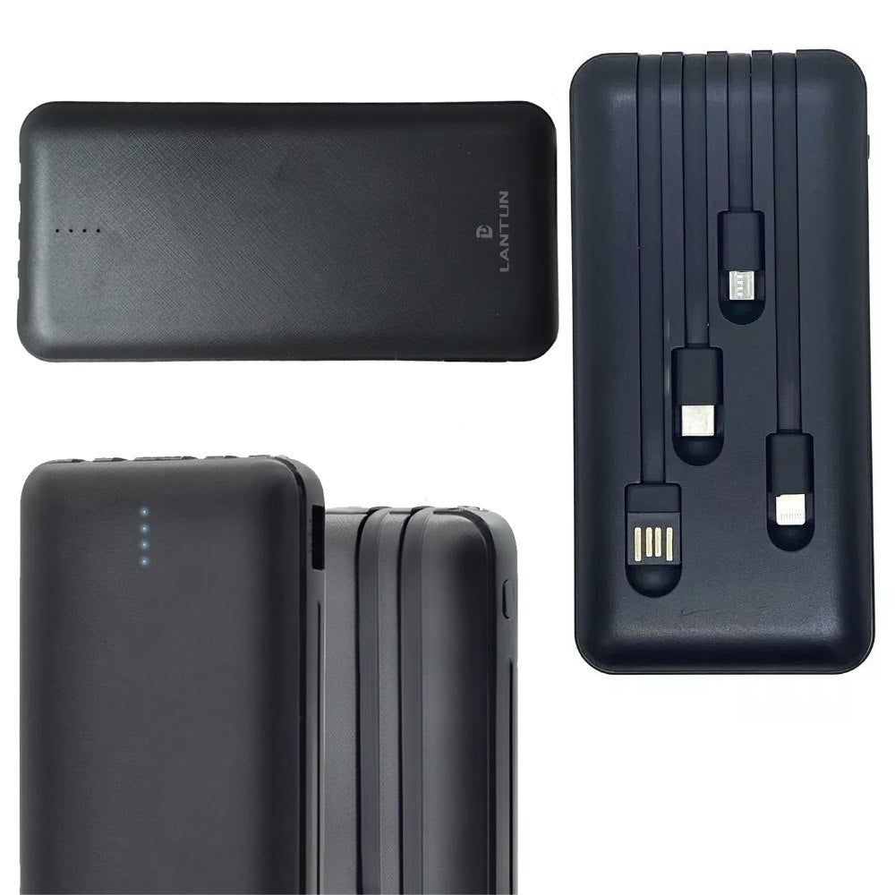 Power Bank 10.000mAh LANTUN QX Iluminación Led 4 Cables Incluidos S1606