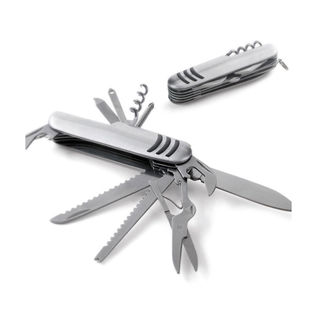 Herramienta Multiusos 11 en 1 Plegable de Acero Inoxidable Compacta Diseño Portátil Metálico s2014
