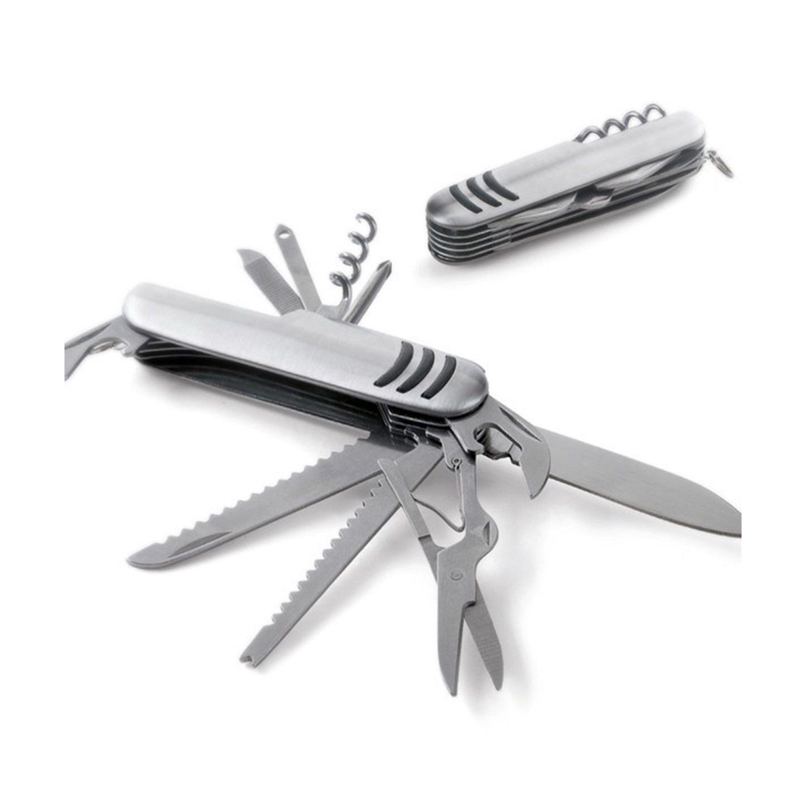 Herramienta Multiusos 11 en 1 Plegable de Acero Inoxidable Compacta Diseño Portátil Metálico s2014