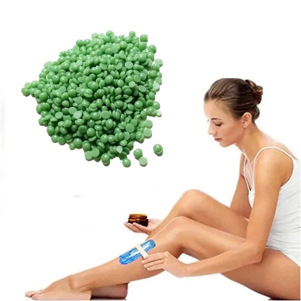 Cera Depilatoria Granulada 400g | Color Verde Aloe S1059