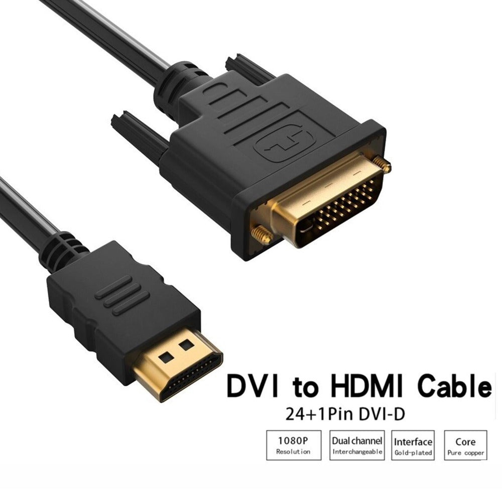 Cable Dvi 24+1 a Hdmi PVC 15 Metros TRAUTECH 24+1 Pines BIDIRECCIONAL S1196