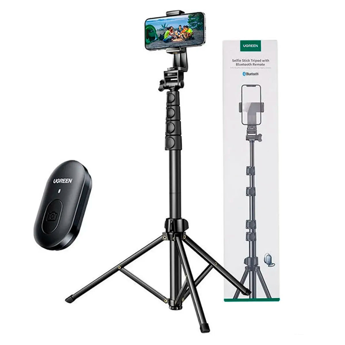 Trípode Selfie Stick Bluetooth Ugreen 1.7 Metros con Control Remoto S2203