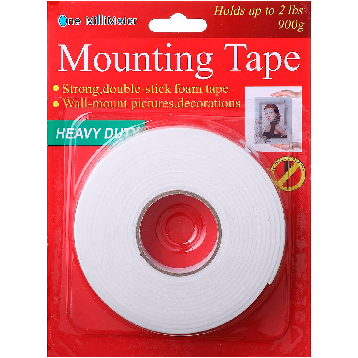 Cinta de Montaje de Doble Contacto Heavy Duty (900g) 18mm x 5Y S2115