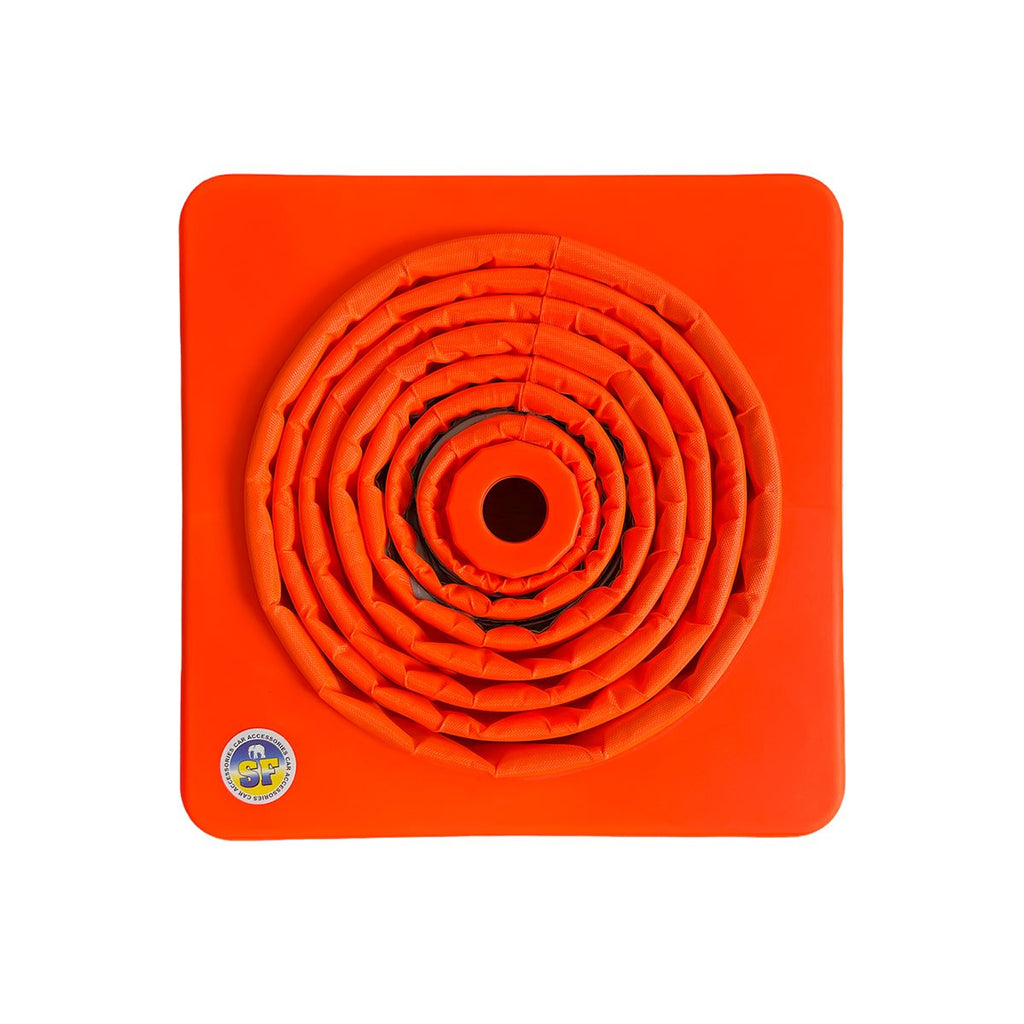 Cono de Seguridad Plegable 32 cm con Doble Cinta Reflectiva – Emergencia Vial Auto S1284
