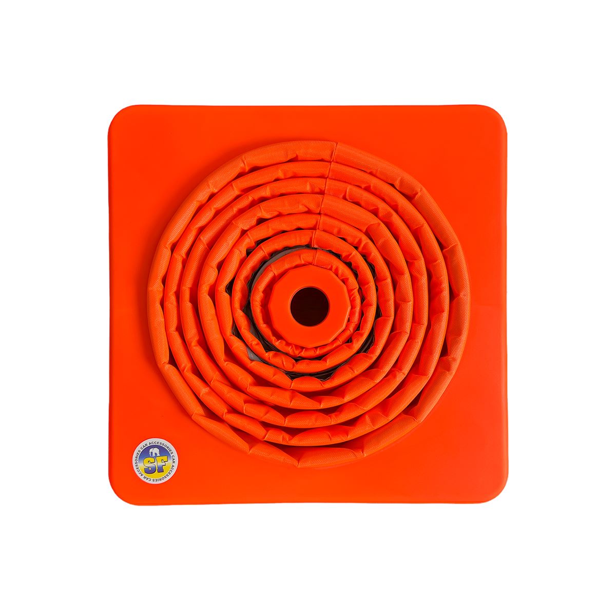 Cono de Seguridad Plegable 32 cm con Doble Cinta Reflectiva – Emergencia Vial Auto S1284