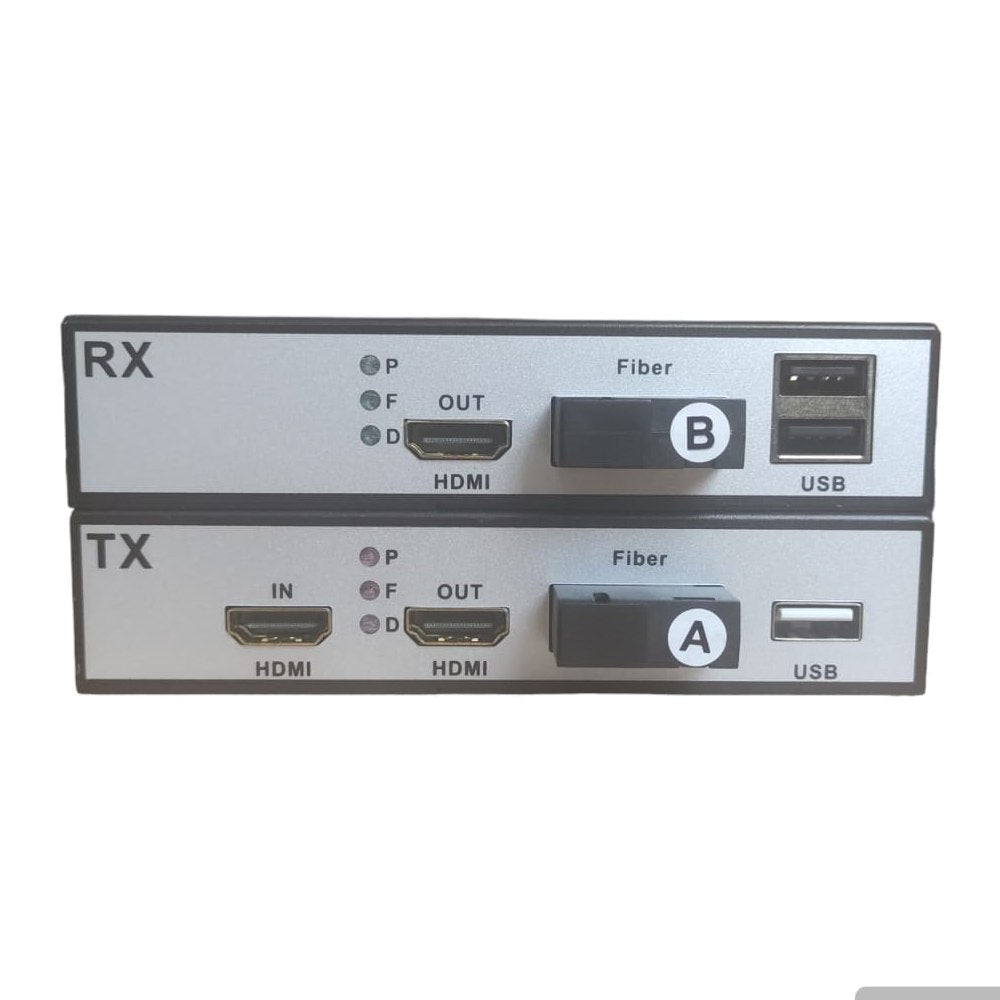 Extensión Extender HDMI fibra optica KVM Hasta 20 kilometros 1080 USB S1437